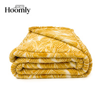 Selimut Flanel Motif Bunga Hoomly Laris Manis, 100% Poliester Anti Rontok Anti Pilling untuk Dekorasi Sofa, Tempat Tidur, dan Penggunaan di Rumah