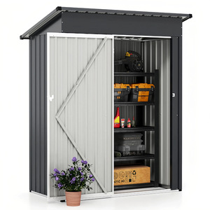 Abri de jardin en WPC avec structure en aluminium, imperméable, pour le rangement des outils de jardin - Product Image 2