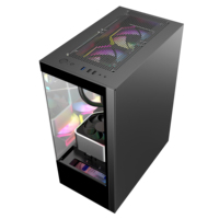AntarcChill High Quality Gaming Computer Case Micro ATX Desktop Chassis Front Panel Tempered Glass Gaming Support Water Cooling