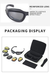 Yijia nouveaux ensembles Pc lunettes lunettes de soleil de tir cadres pliables noir Anti-buée Polycarbonate Laser lunettes de protection - Product Image 6