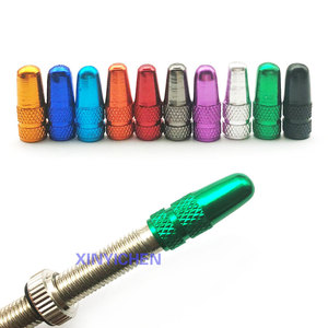 Capuchon <span class=keywords><strong>de</strong></span> <span class=keywords><strong>Valve</strong></span> <span class=keywords><strong>de</strong></span> tube <span class=keywords><strong>de</strong></span> vélo <span class=keywords><strong>Presta</strong></span>, alliage d'aluminium anodisé coloré, Style français, sans chambre à air, pour vélo <span class=keywords><strong>de</strong></span> route - Product Image 5