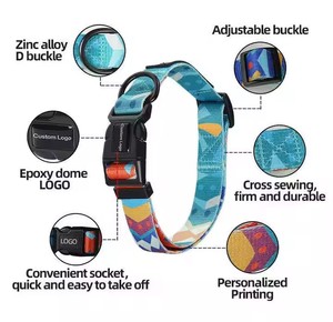 KANGDAR 2025 LED <b>Dog</b> <b>Collar</b> Personalized Modern Cute Durable Strong Reflective Animal Print Ribbon Decoration <b>Dogs</b> Made - Product Image 4