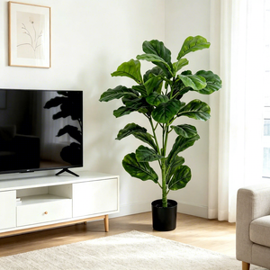 <span class=keywords><strong>Albero</strong></span> di <span class=keywords><strong>Ficus</strong></span> Lyrata Artificiale in Vaso di Varie Dimensioni per Decorazioni Matrimoniali e Forniture, <span class=keywords><strong>Albero</strong></span> Artificiale per Interni ed Esterni, Decorazione per Bar e Stanze - Product Image 3