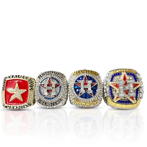 Ensemble de 4 bagues de championnat des Astros de Houston <span class=keywords><strong>2023</strong></span>, bagues de baseball en alliage pour hommes, personnalisées pour les champions - Product Image 3