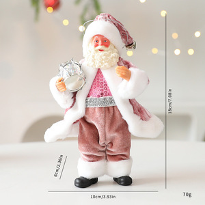 Ready Stock 18cm Santa Figure Doll <b>Christmas</b> <b>Window</b> Table Hanging Ornament for Holiday Party Store <b>Display</b> - Product Image 2