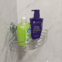 Panier de douche portable Tlterra Home en aluminium avec revêtement poudré, résistant à la rouille, à plusieurs niveaux, avec poignées antidérapantes pour salle de bain