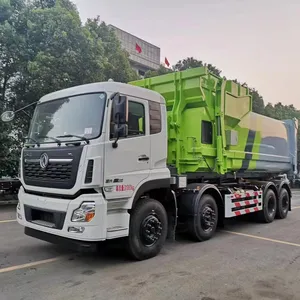 유로 5 Dongfeng 20 톤 롤 쓰레기 트럭 후크 리프트 폐기물 트럭 가격 판매