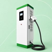 Station de recharge rapide DC avec écran tactile LCD 7 pouces, chargeur EV 120 kW, OCPP, double pistolet, contrôle d'accès, pour parking public WrightCharge