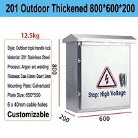 Caja de Distribución Personalizada, Caja de Distribución de Acero Inoxidable Pequeña para Montaje en Pared Exterior