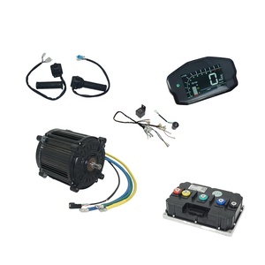 ชุดมอเตอร์ขับเคลื่อนกลาง QSMOTOR QS180 8000W 90H PMSM พร้อมคอนโทรลเลอร์ ND961200B กันน้ำระดับ IP67 แรงบิดสูงสุด 100 นิวตันเมตร ความเร็วสูงสุด 120-130 กม./ชม. สำหรับรถจักรยานยนต์ - Product Image 1