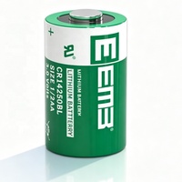 Batterie CKXIC CR14250BL - 1/2 AA, 3V, Convient aux compteurs d'eau intelligents et aux équipements de contrôle industriel PLC, Batteries au lithium