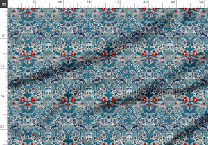 <span class=keywords><strong>Retro</strong></span> Hoa Và Chim In Tự Do Vải Cotton Poplin Trọng Lượng Nhẹ Vải Cho Váy Cô Gái Thủ Công Dự Án - Product Image 2