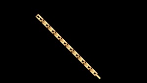 Cadena Cubana con Diamantes de Laboratorio Totalmente Engastados, Plata de Ley Chapada en Oro, Estilo Hip Hop, para Compromiso, Boda, Aniversario, Fiesta - Product Image 2