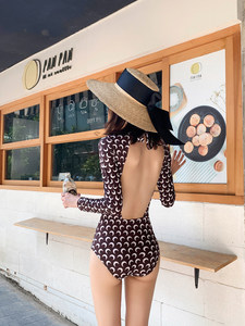 <span class=keywords><strong>Maillot</strong></span> <span class=keywords><strong>de</strong></span> <span class=keywords><strong>bain</strong></span> une <span class=keywords><strong>pièce</strong></span> coréen à manches longues pour <span class=keywords><strong>femme</strong></span>, motif dents <span class=keywords><strong>de</strong></span> lune, effet ventre plat, amincissant, <span class=keywords><strong>dos</strong></span> sexy – Offre spéciale <span class=keywords><strong>de</strong></span> la saison - Product Image 4