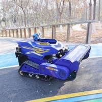 Tondeuse robotisée à fléaux télécommandée tout-terrain à moteur essence CE EPA pour l'agriculture, broyeur de bois, machinerie forestière