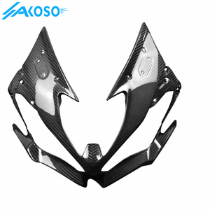 AKOSO-Cache-phare avant en fibre de carbone sec 3K pour moto <span class=keywords><strong>Kawasaki</strong></span> ZX-6R 2019 <span class=keywords><strong>2020</strong></span> 2021 2022 2023 2024 - Product Image 3