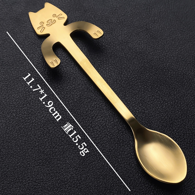 304 Gold [Cat Spoon with Cup-Leg Clogging]