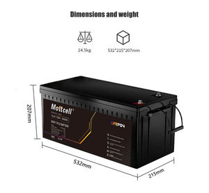 Sistem penyimpanan energi 12v 200AH, Penyimpanan Energi lifepo4 sel isi ulang 12.8V 200AH lifepo4 baterai baterai ion lithium - Product Image 2