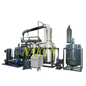Machine de recyclage d'huile lubrifiante de déchets mélangés avancés/machine de purificateur de recyclage d'huile moteur noire