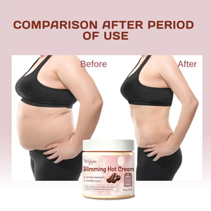 Crème Amincissante Corporelle à l'Extrait de Caféine Naturelle, Crème Chaude Brûle-Graisse Abdominale, Gel de Perte de Poids Rapide, Crème Masseur Anti-Cellulite - Product Image 1