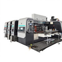 Machine d'impression, de rainurage et de découpe flexographique automatique haute vitesse pour carton ondulé, machine d'impression haute vitesse pour carton ondulé