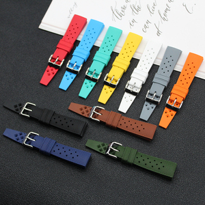Bracelets de montre en caoutchouc fluoré FKM Premium Racing Rally 20 mm 22 mm, <span class=keywords><strong>bracelet</strong></span> de plongée, étanche, Tropic, à libération rapide - Product Image 6