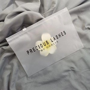 Tùy Chỉnh Frosted Phân Hủy Sinh Học Bao Bì Nhựa Dây Kéo Túi T Áo Sơ Mi Đồ Bơi Zip Khóa Túi Với Logo Cho Quần Áo - Product Image 3