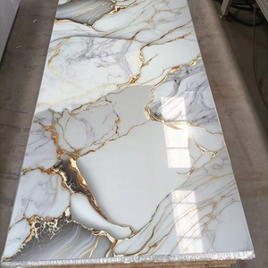 1220*2440แผ่นหินอ่อนแผ่นพีวีซีพลาสติกเคลือบยูวี - Product Image 1