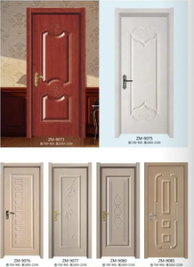 Natural Veneer <strong>Moulded</strong> Door Panel Waterproof UPVC/<strong>PVC</strong>/WPC Door Skin - Product Image 3