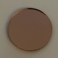 Disques en acrylique découpés au laser en plastique avec miroir rond vierge à bord lisse personnalisé