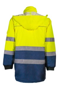 เสื้อแจ็คเก็ตนิรภัยสะท้อนแสงแบบกันน้ำสำหรับงานก่อสร้างและจราจร OEM/ODM คุณภาพสูงสำหรับฤดูหนาว - Product Image 2