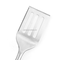 Ensemble de 3 ustensiles de barbecue en acier inoxydable, résistants à la chaleur, avec longues poignées en bois, pour le camping et la cuisine en extérieur, haute qualité, vente chaude