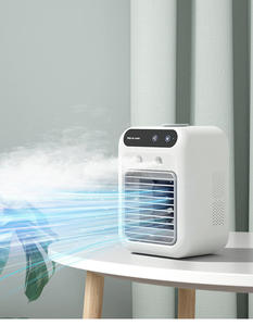 แบบพกพาห้องระบายความร้อนระบายอากาศความชื้นเครื่องฟอกอากาศน้ําระเหย USB Mini Air Coolers พัดลมเครื่องปรับอากาศ - Product Image 2