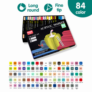 Marcadores de Pintura Acrílica de Doble Punta, 84 Colores, <span class=keywords><strong>para</strong></span> Cerámica, Roca, Vidrio, <span class=keywords><strong>Porcelana</strong></span>, Tazas, Madera, Tela, Lienzo - Product Image 6