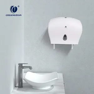 Chuangdian Plastic Dubbele Jumbobroodje Papieren Handdoek Dispenser Toiletrolhouder