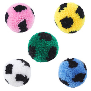 Grosir interaktif 4.5 cm kucing mainan sepak bola untuk dalam ruangan kucing bermain sendiri wol sepak bola kucing mainan hewan peliharaan olahraga bola - Product Image 1