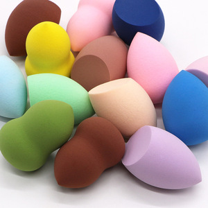 Ensemble d'éponges de maquillage sans latex avec logo personnalisé, violet, rose, rouge, réutilisables - Product Image 2
