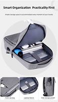 Logo personnalisé 15.6 pouces étanche Oxford Strap étudiant sac à dos pour ordinateur portable avec port USB pour sac d'ordinateur professionnel