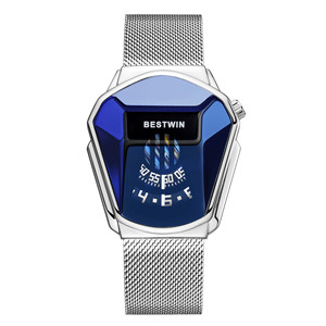 Reloj 6615 para hombres y mujeres marca de lujo oro BEST <span class=keywords><strong>WIN</strong></span> reloj de pulsera impermeable forma geométrica relojes de cuarzo - Product Image 4