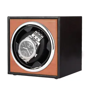 Модные одиночные часы Winder Box под заказ прямые продажи черный ПУ часы рулон кожаный чехол