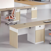 Mobilier de bureau modulaire en bois moderne et bon marché pour le personnel