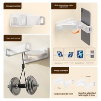 Support de tablette mains libres pour diffusion en direct, support mural extensible pour téléphones et iPad, réglable et pliable pour utilisation au lit