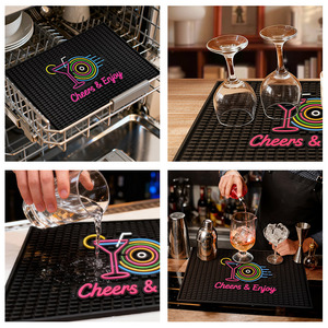 Tapete de Barra Antideslizante de PVC Suave con Logotipo Personalizado, Tapete Ecológico para Mostrador de <span class=keywords><strong>Cerveza</strong></span>, Tapete Absorbente, Impresión por Sublimación, Proveedor Directo - Product Image 3