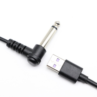 6,35mm AUDIO Mono AUX Stecker auf USB 2.0 Buchse Konverterkabel