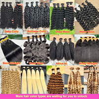 Capelli Veri Vietnamiti Grezzi Boho 613 Lisci per Treccine, Capelli Umani Sfusi per Intrecciare, 22 Pollici, Cuticole Allineate, Senza Trama, Treccine Senza Nodi