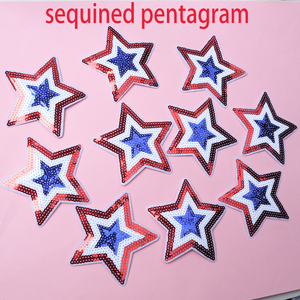 Parche de lentejuelas 3D de fútbol americano para bordado DIY Parches de hierro de PVC personalizados para ropa y bolsos Diseño de lentejuelas marrones - Product Image 4