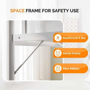 <span class=keywords><strong>Letto</strong></span> a <span class=keywords><strong>Soppalco</strong></span> con Scale Piatte per Bambini e Adulti, <span class=keywords><strong>Letto</strong></span> <span class=keywords><strong>Singolo</strong></span> Salvaspazio in Metallo, Non Richiede Box Spring, Grigio - Product Image 3