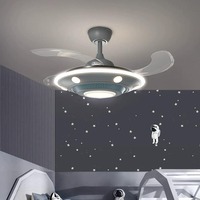 Ventilateur de plafond en forme d'avion Agi32 avec télécommande, 220V, pour chambres d'enfants et de garçons, design moderne et minimaliste