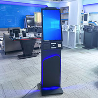 Kiosque de commande automatique de 27 pouces avec paiement par QR pour café et boulangerie