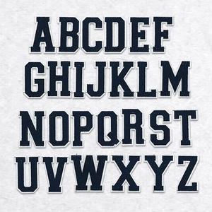 Розово-черная нашивка-буква для пришивания, плоская вышитая нашивка-буква для одежды и аксессуаров, нашивки для пришивания - Product Image 1